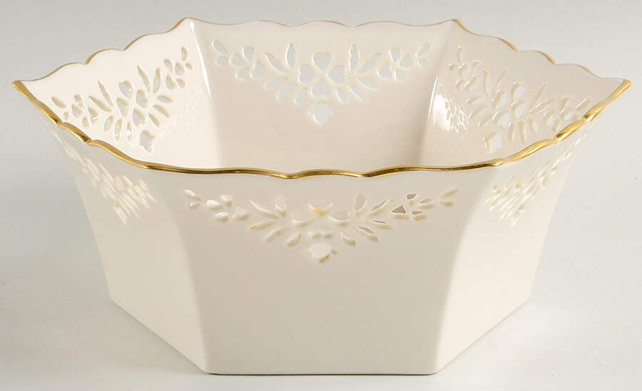 Shelburne (Giftware) 8" Hexagonal Bowl by Lenox-1