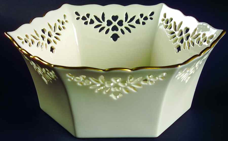 Shelburne (Giftware) 9" Hexagonal Bowl by Lenox-1