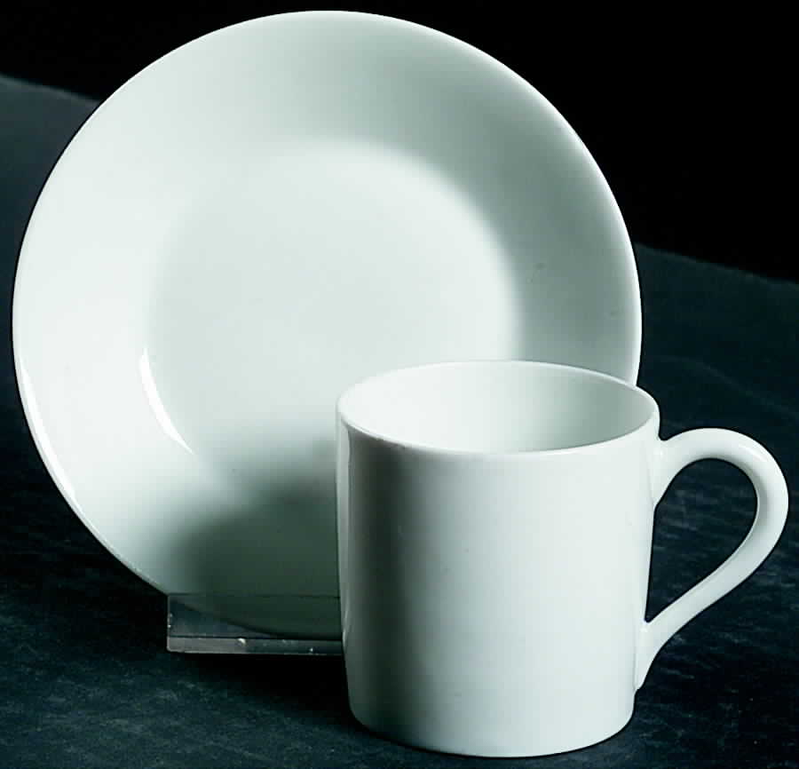 LIM171 Flat Demitasse Cup & Saucer Set by Limoges-French-1