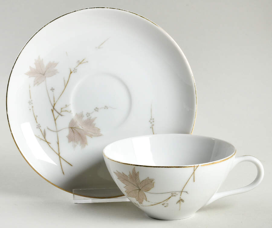 Nancy Flat Cup & Saucer Set by Lovely-1