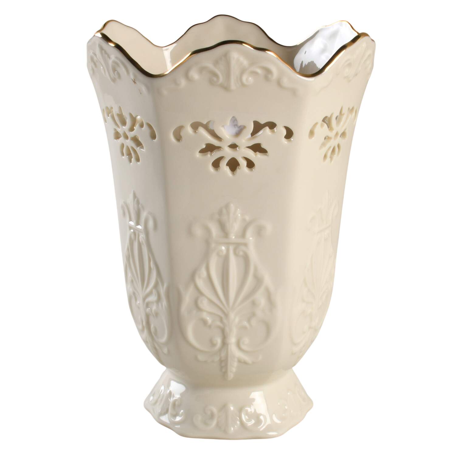 Langtry Collection 8" Pierced Vase by Lenox-1