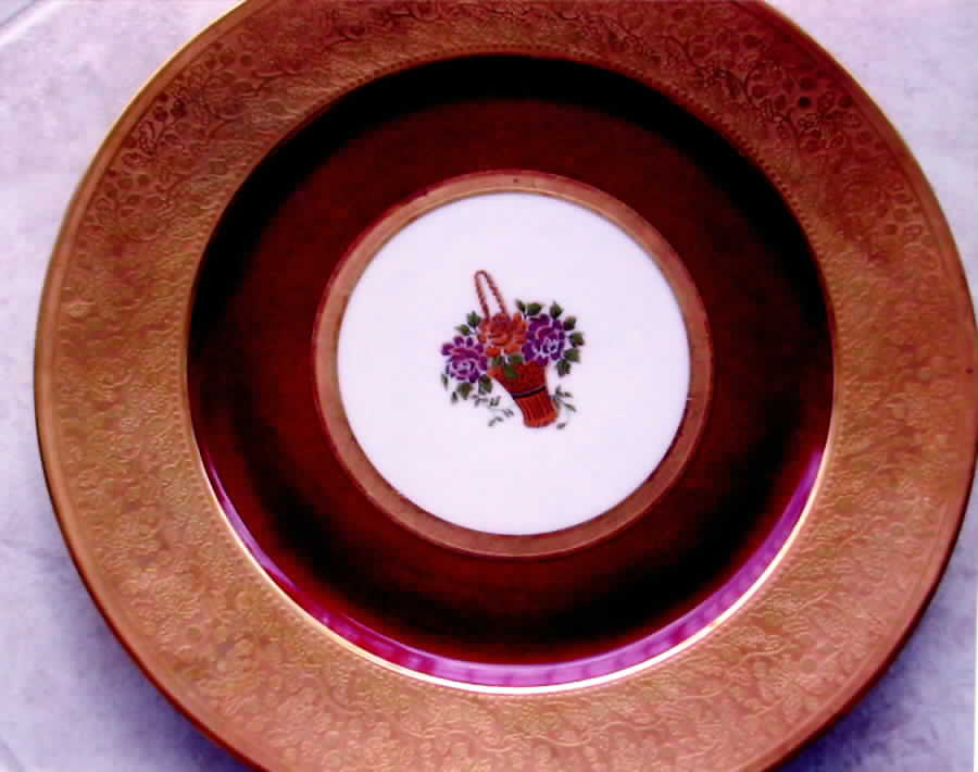 LIM172 Dinner Plate by Limoges-French-1