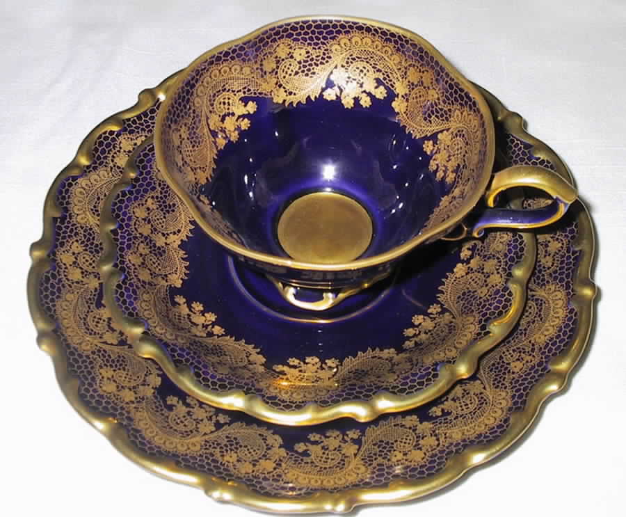LND6 Footed Cup & Saucer Set by Lindner-1