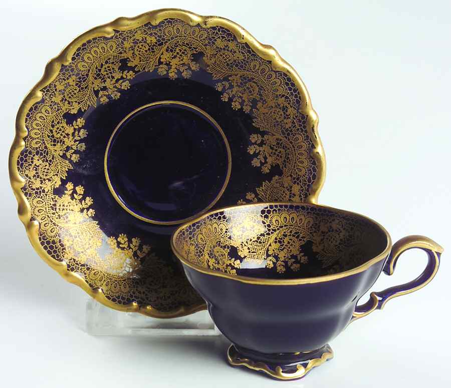LND6 Footed Demitasse Cup & Saucer Set by Lindner-1