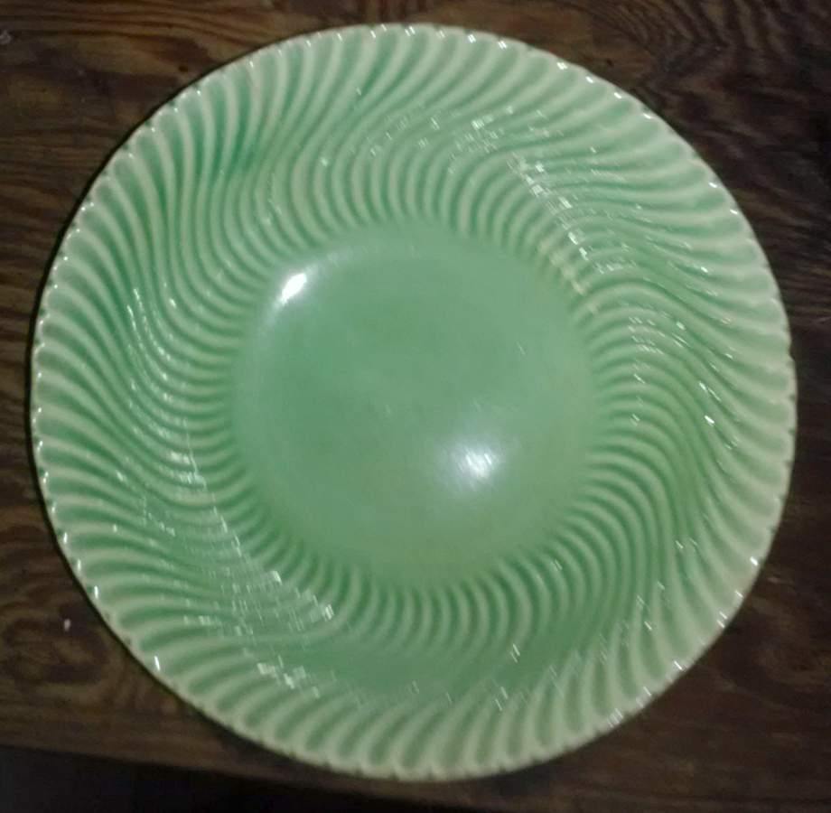 Kokus Green Coupe Cereal Bowl by Limoges-American-1