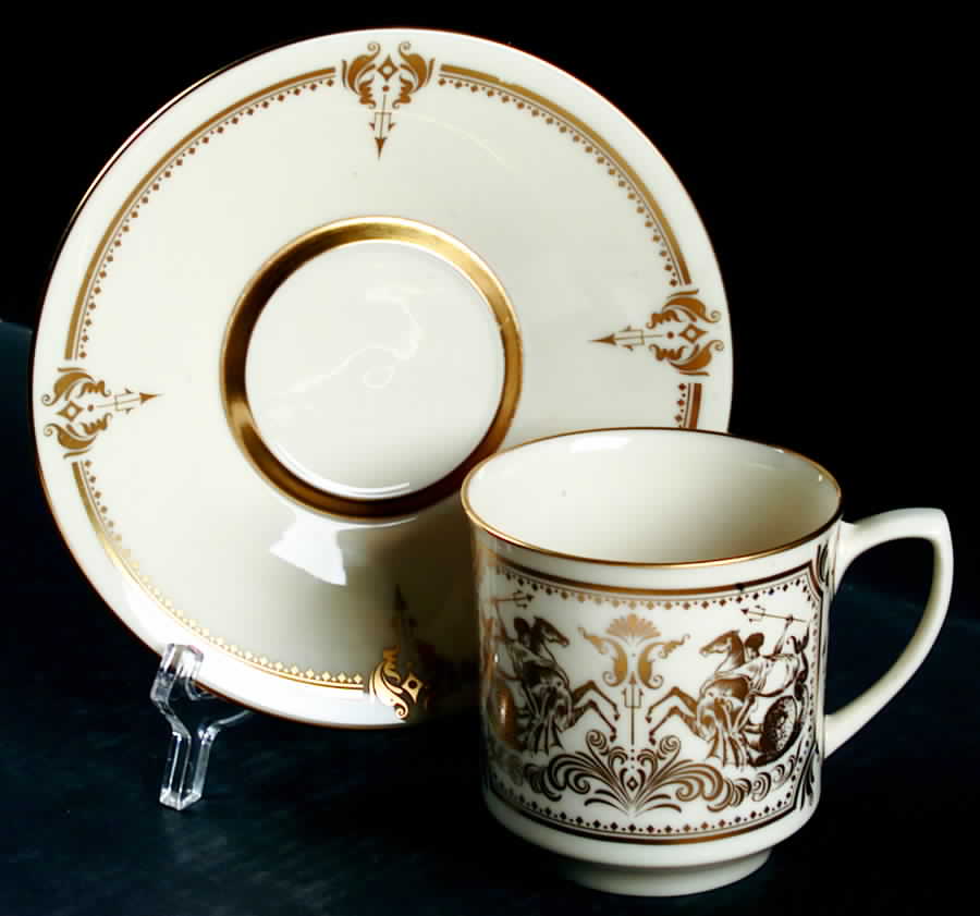 Kings (Giftware Cup & Saucer Only) Flat Cup & Saucer Set by Lenox-1