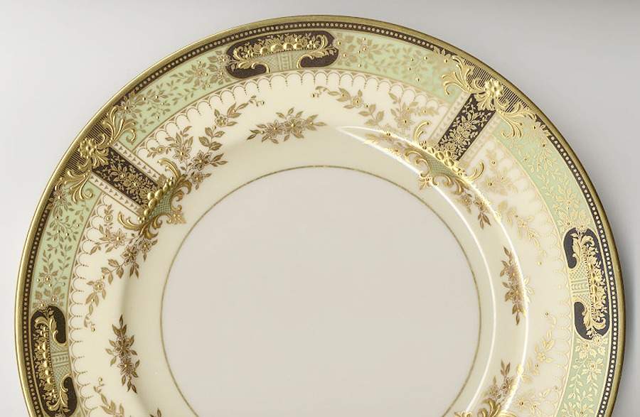 E349G Green (Smooth) Dinner Plate by Lenox-1