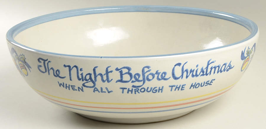 The Night Before Christmas 12" Nesting Bowl by Louisville-1