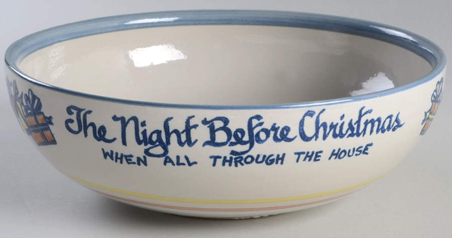 The Night Before Christmas 9" Nesting Bowl by Louisville-1