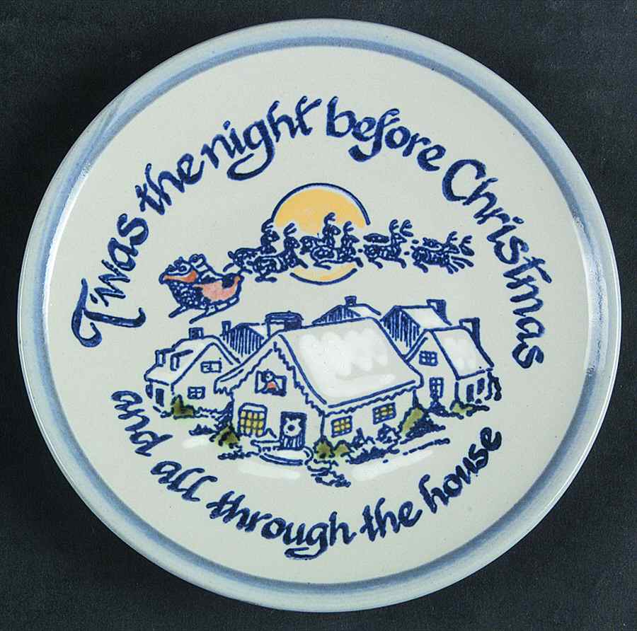 The Night Before Christmas Snack/Canape Plate by Louisville-1