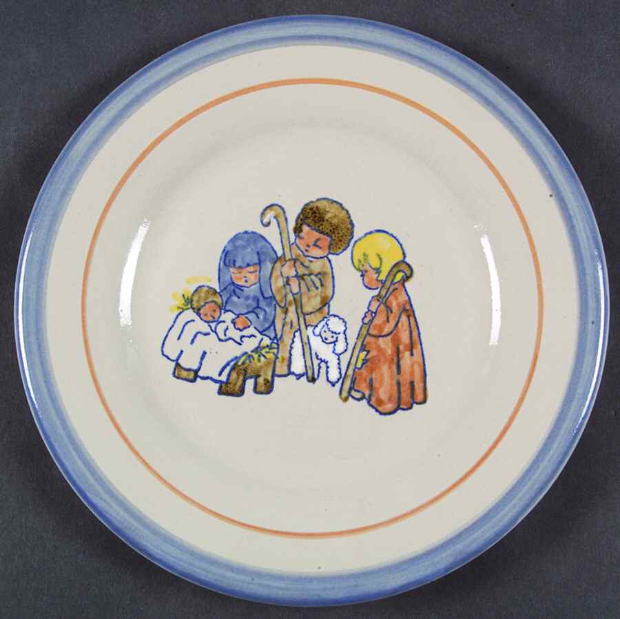 Manger Pattern Salad Plate by Louisville-1