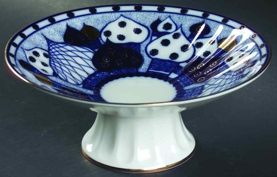 Russian Domes Round Compote (Height X Width) by Lomonosov-1