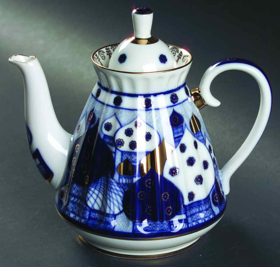 Russian Domes Teapot & Lid by Lomonosov-1