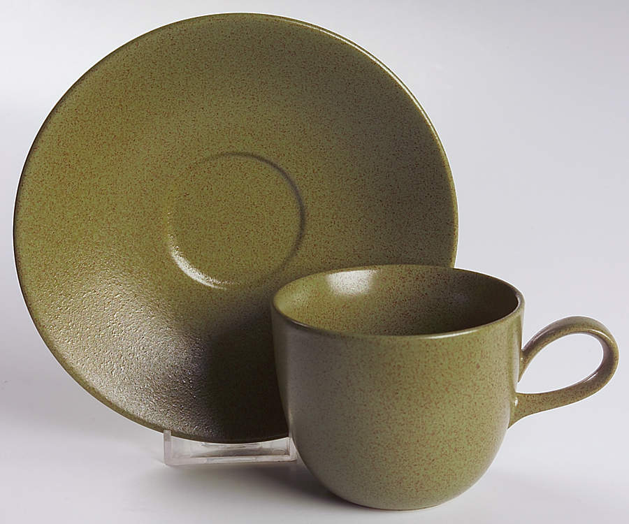 Moss Flat Cup & Saucer Set by Lindt-Stymeist-1