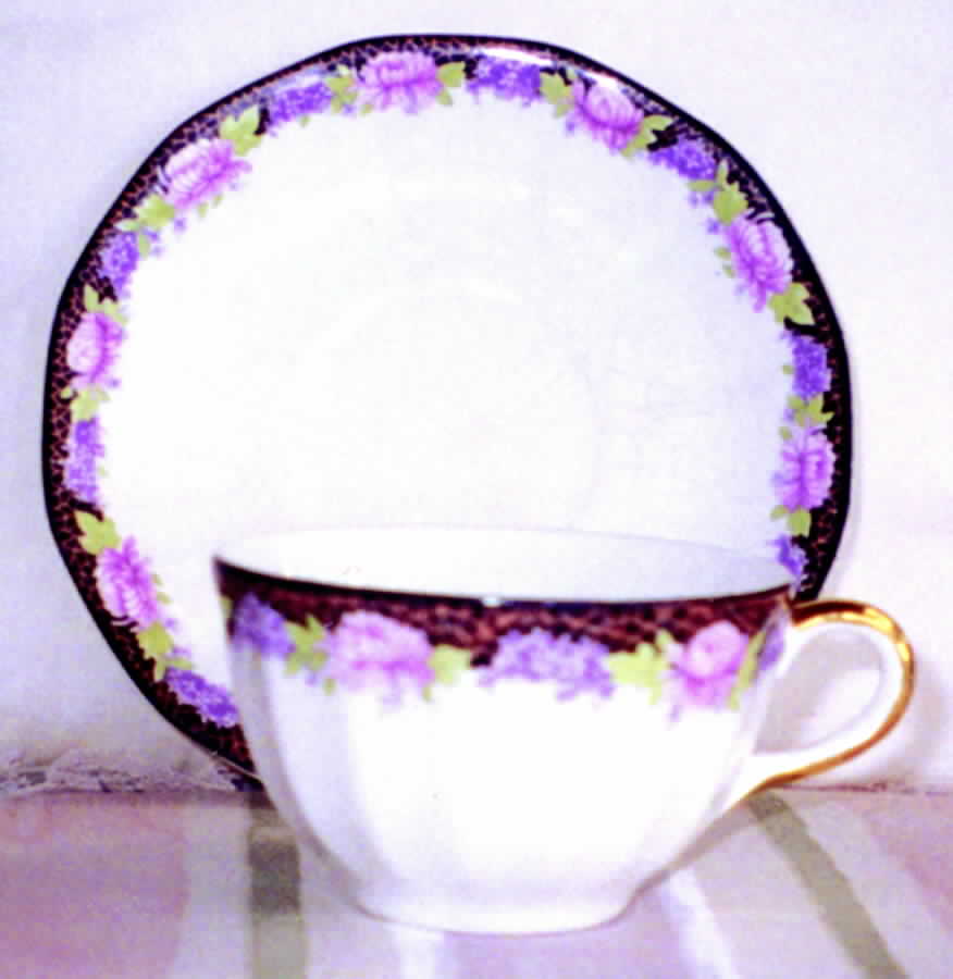 LIA81 Flat Cup & Saucer Set by Limoges-American-1