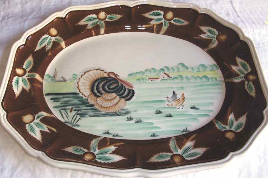 LON11 20" Oval Serving Platter by Longchamp-1