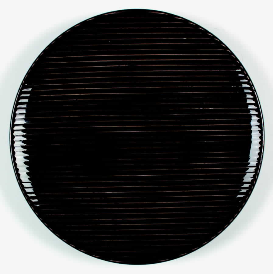 Dolmen Brown Salad/Dessert Plate by Luneville-1