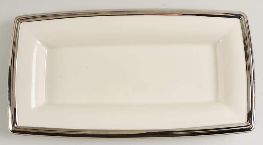 Solitaire Nouveau 13" Rectangular Serving Platter by Lenox-1