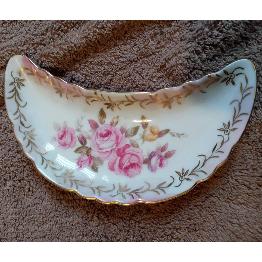 LEF48 Crescent Salad Plate by Lefton-1