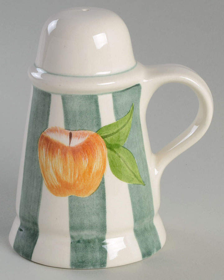 Apple Stripe Oversized Salt Shaker by Laurie Gates-1