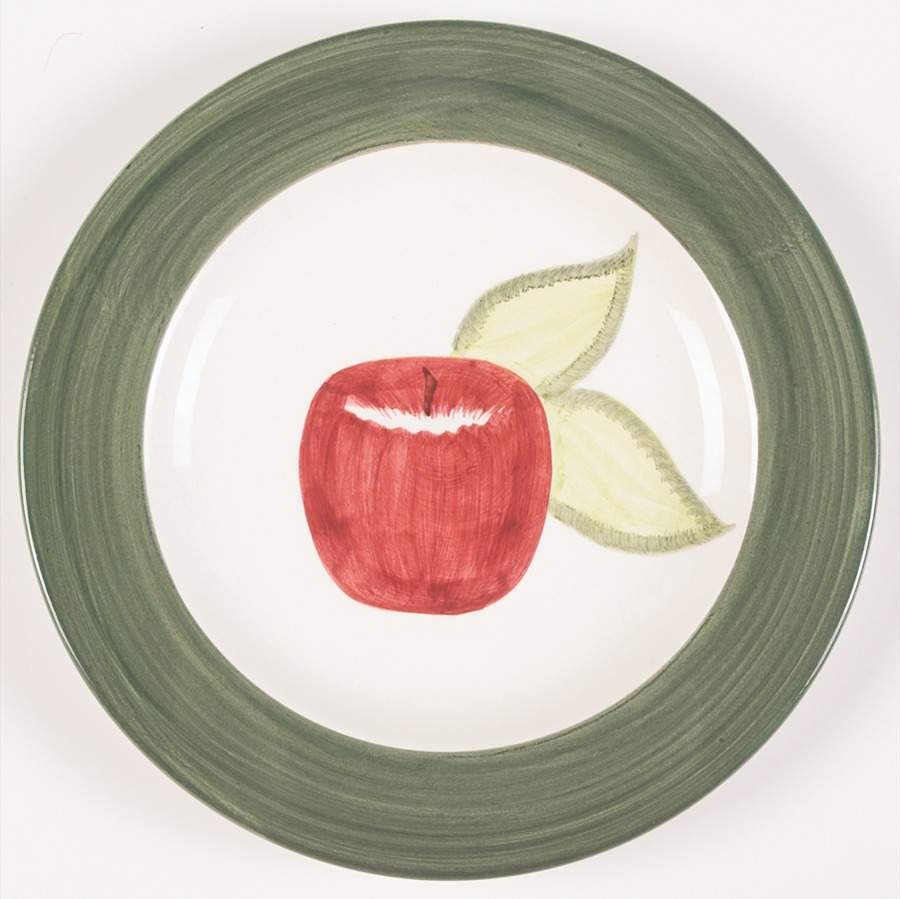 Apple Stripe Salad Plate by Laurie Gates-1
