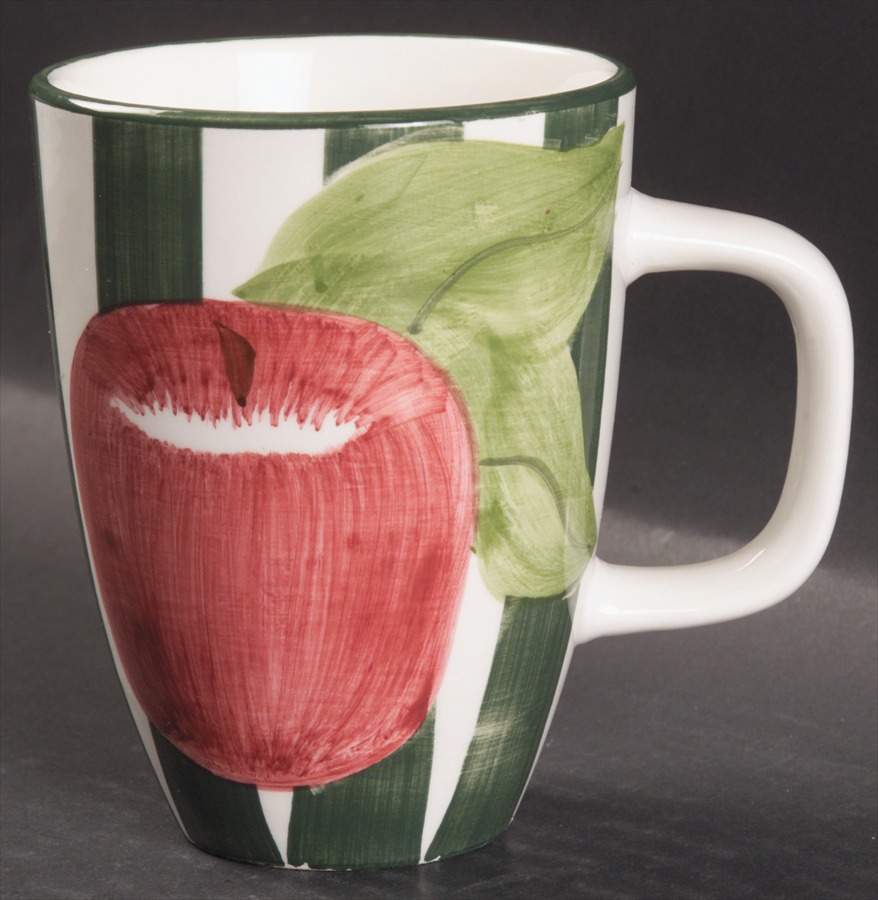 Apple Stripe Mug by Laurie Gates-1
