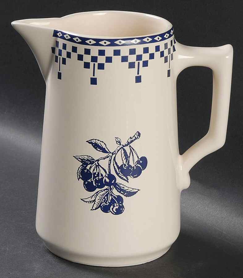 Damier Blue 36 Oz Pitcher by Le Comptoir-1