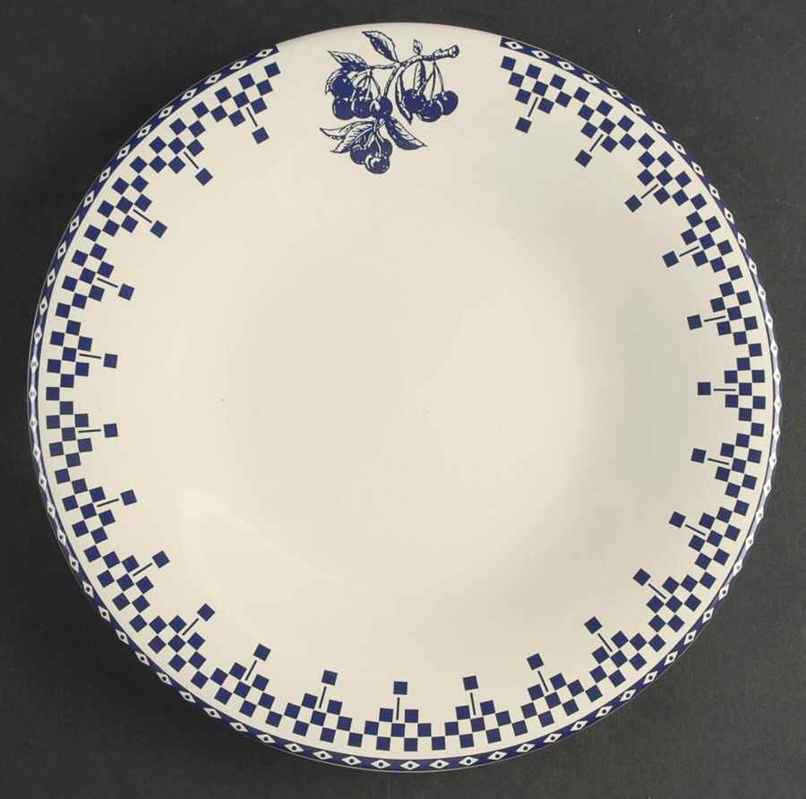 Damier Blue Salad Plate by Le Comptoir-1