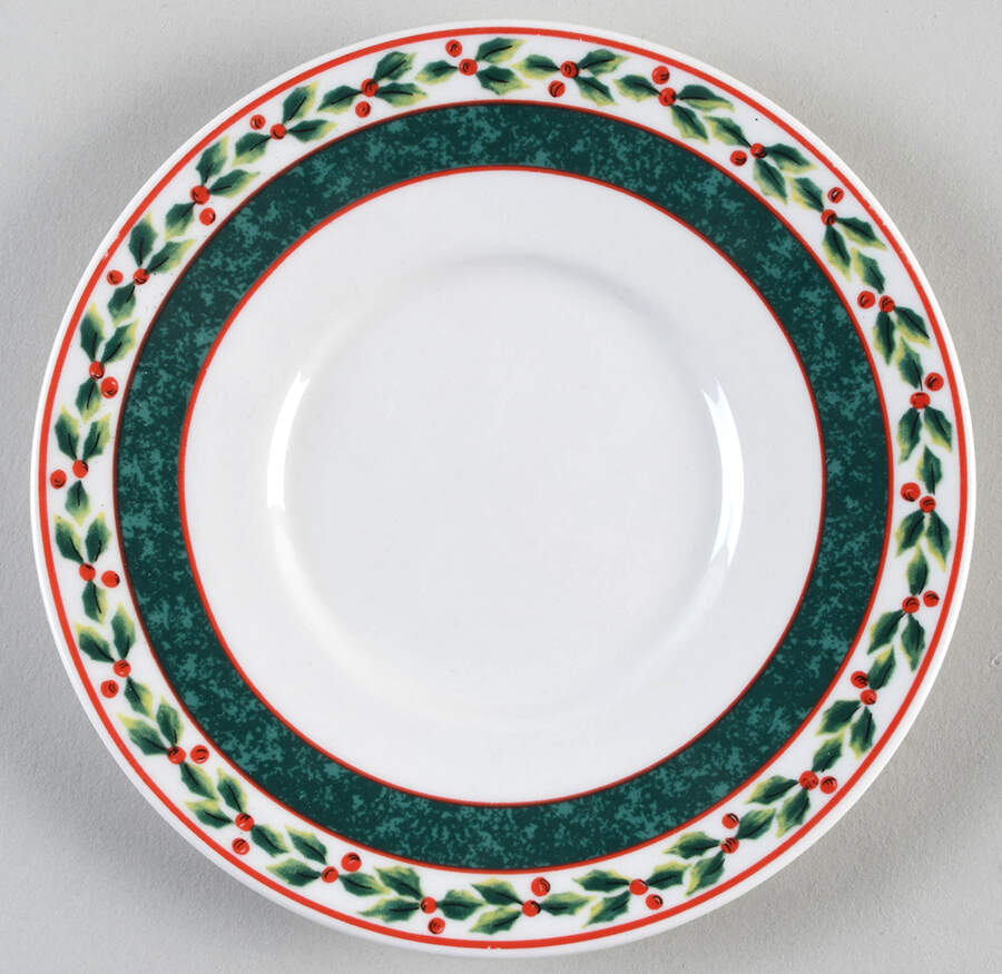 Christmastide Saucer by Lynn's China-1