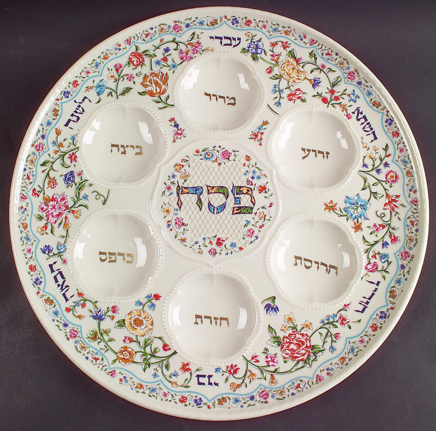 L'Chaim Passover Seder Plate by Lenox-1