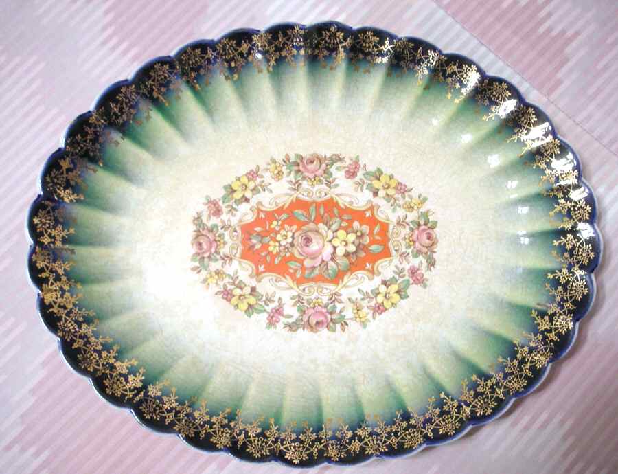 Lep20 12" Oval Serving Platter by Leigh Potters-1