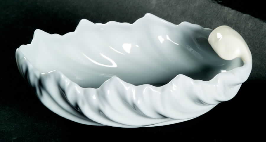 Shell Bowl Collection Blue and White 6" Shell Shaped Bowl by Lenox-1