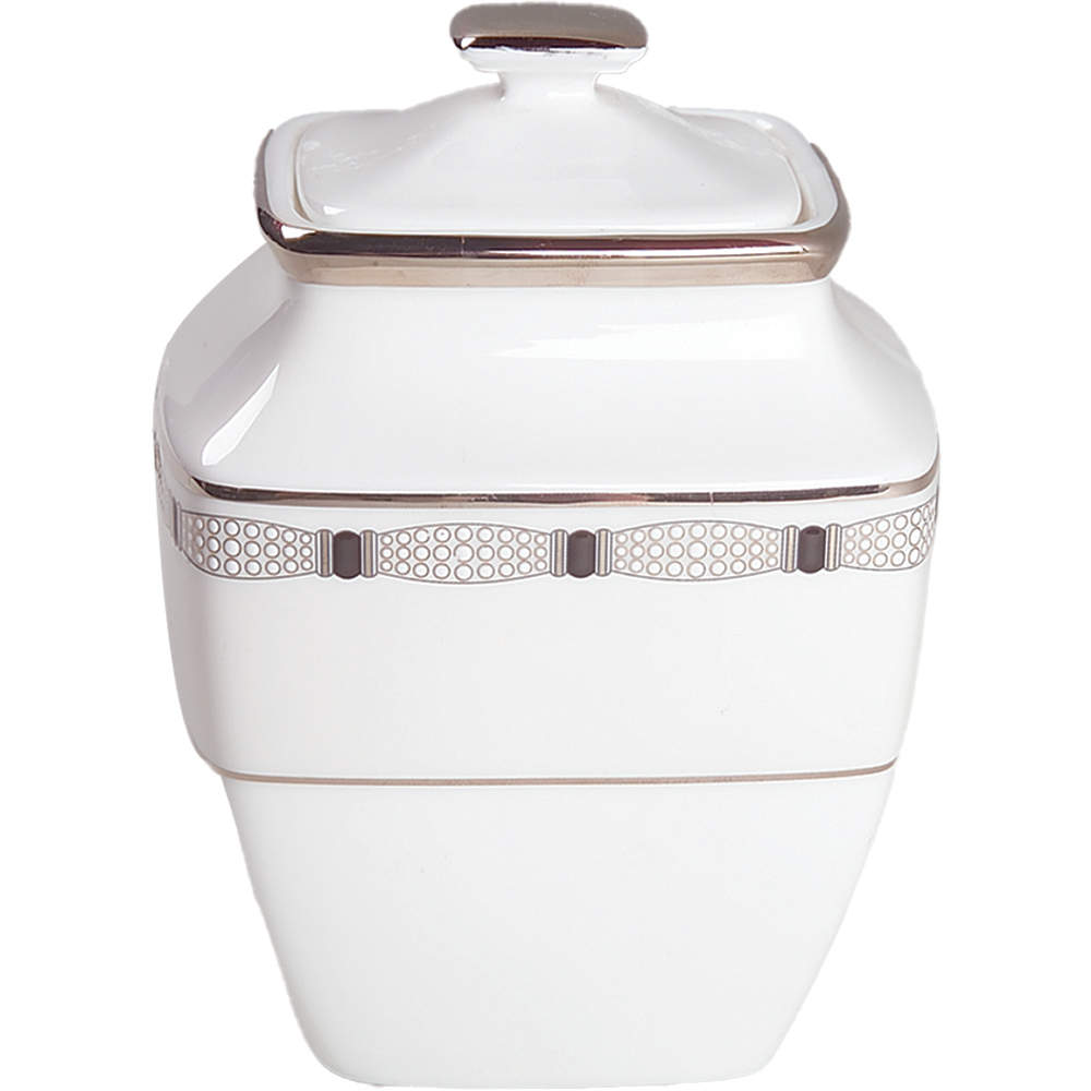 Soiree Square Sugar Bowl & Lid by Lenox-1
