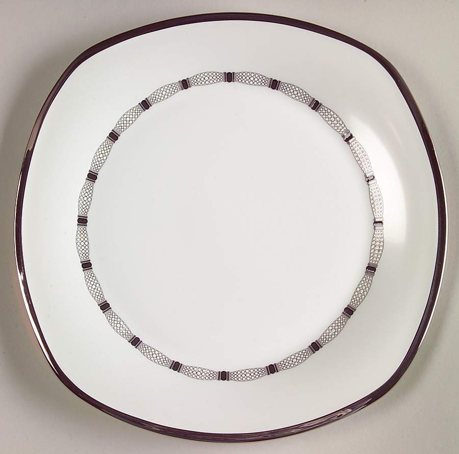 Soiree Square Salad Plate by Lenox-1