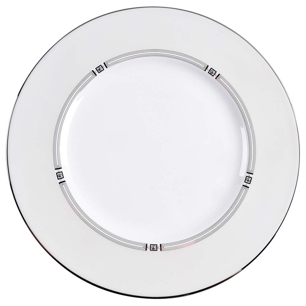 Westerly Platinum Accent Luncheon Plate by Lenox-1