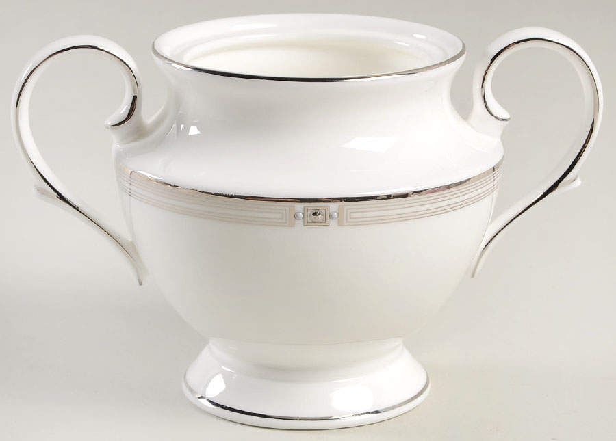 Westerly Platinum Sugar Bowl No Lid by Lenox-1