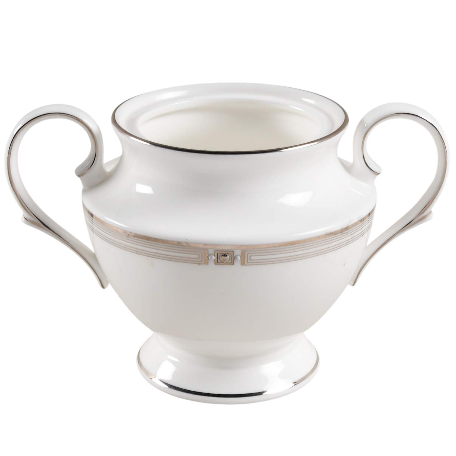 Westerly Platinum Sugar Bowl No Lid by Lenox-1