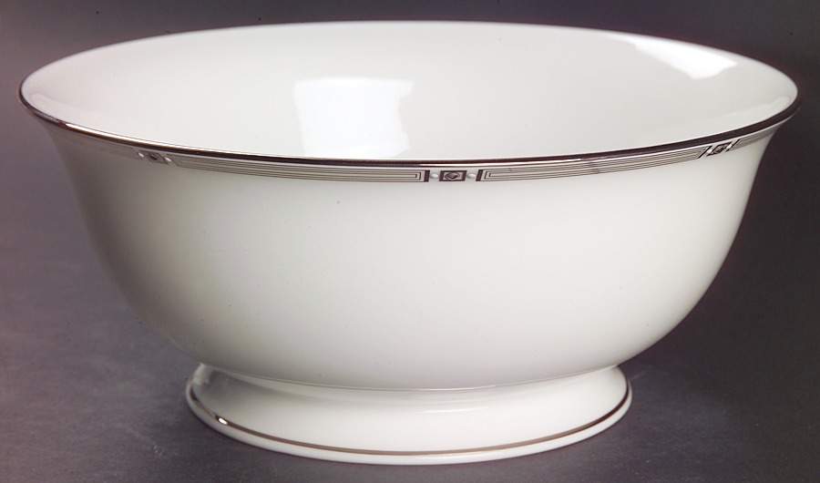 Westerly Platinum 8" Round Serving Bowl by Lenox-1