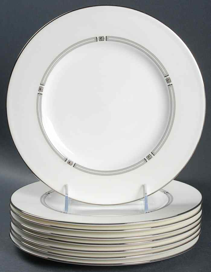 Westerly Platinum Accent Luncheon Plate - Set of 8 by Lenox-1