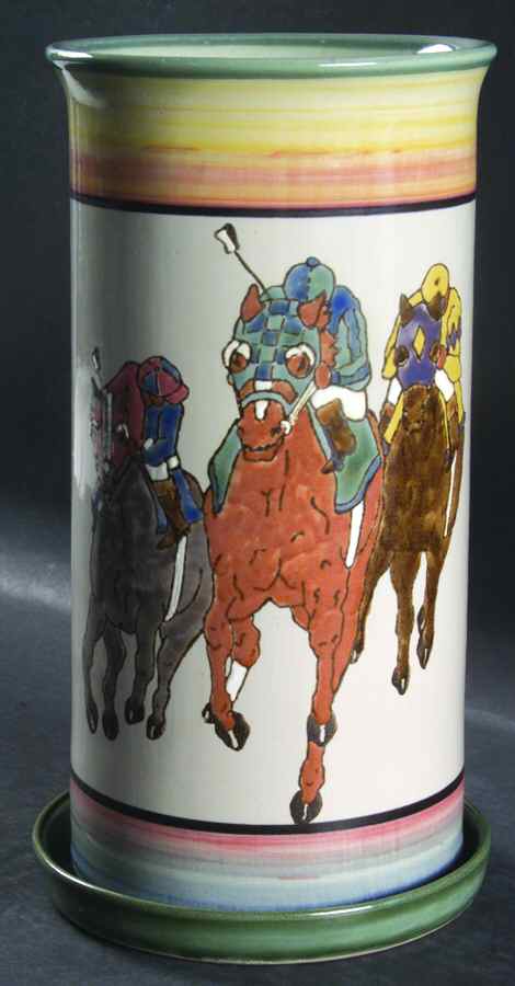 Kentucky Derby & Horse Collection Wine Cooler and Saucer Set by Louisville-1