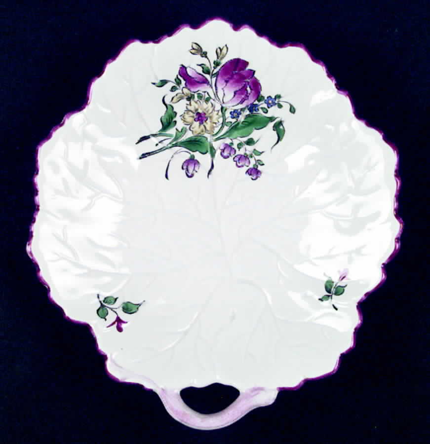Old Strasbourg (Off White Background) Small Leaf Dish by Luneville-1
