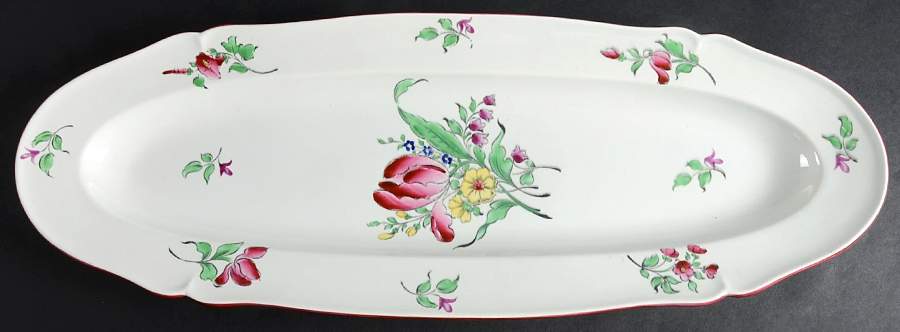 Old Strasbourg (Off White Background) 19" Fish Platter by Luneville-1