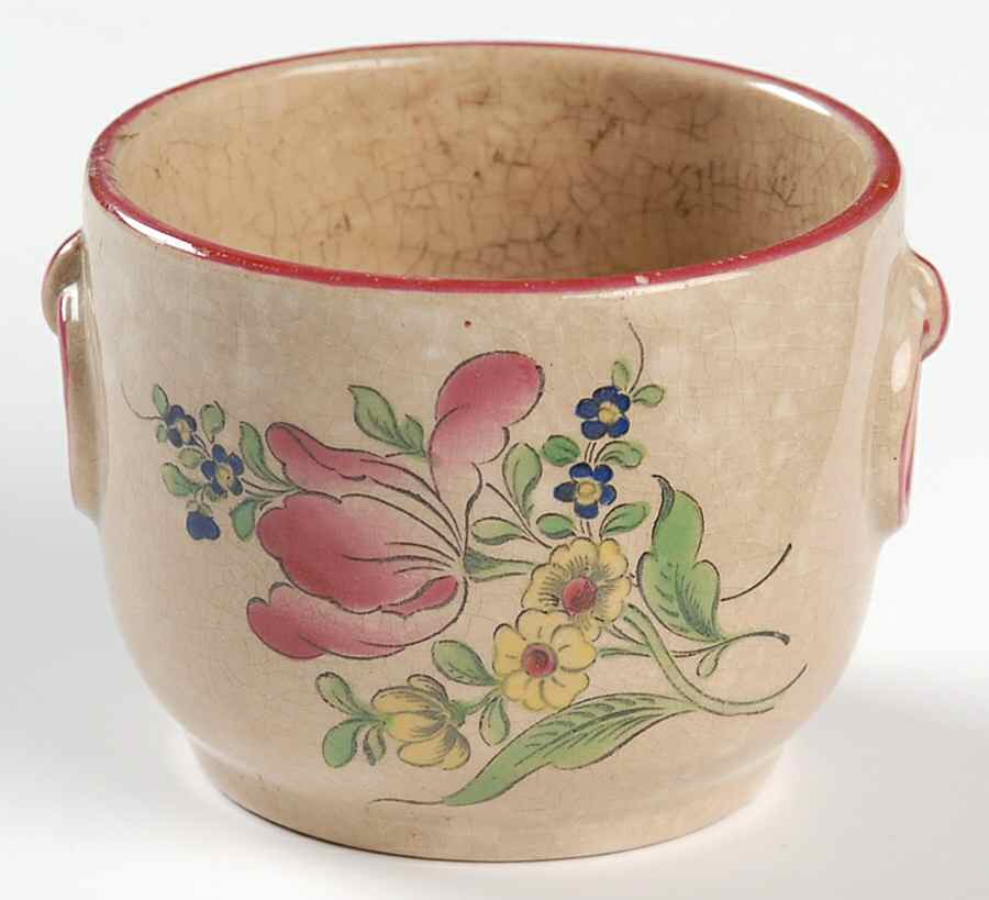 Old Strasbourg (Off White Background) Custard for Custard Cup & Lid Set by Luneville-1