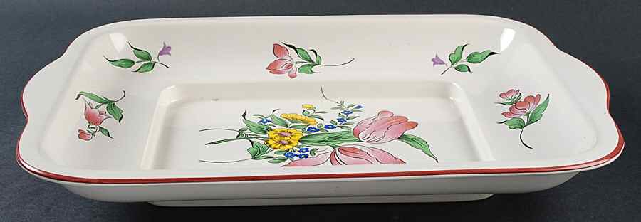 Old Strasbourg (Off White Background) Asparagus Set, Bottom Only by Luneville-1
