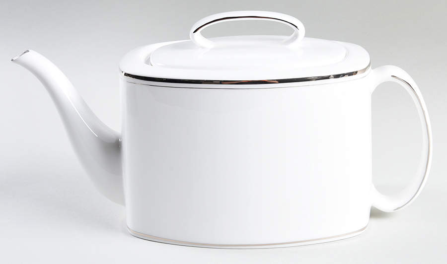 Library Lane Platinum Teapot & Lid by Lenox-1