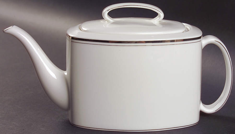 Library Lane Platinum Teapot & Lid by Lenox-1