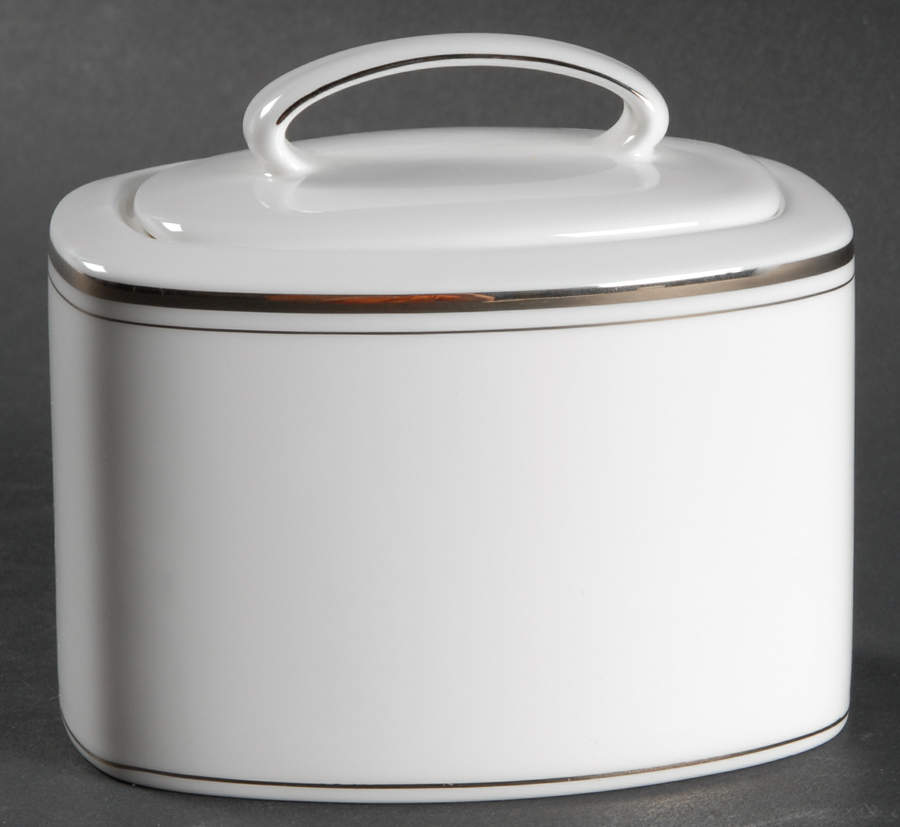 Library Lane Platinum Sugar Bowl & Lid by Lenox-1