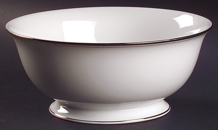 Library Lane Platinum 8" Round Serving Bowl by Lenox-1