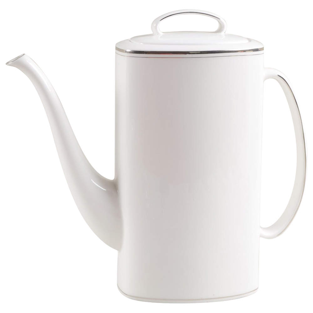 Library Lane Platinum Coffee Pot & Lid by Lenox-1