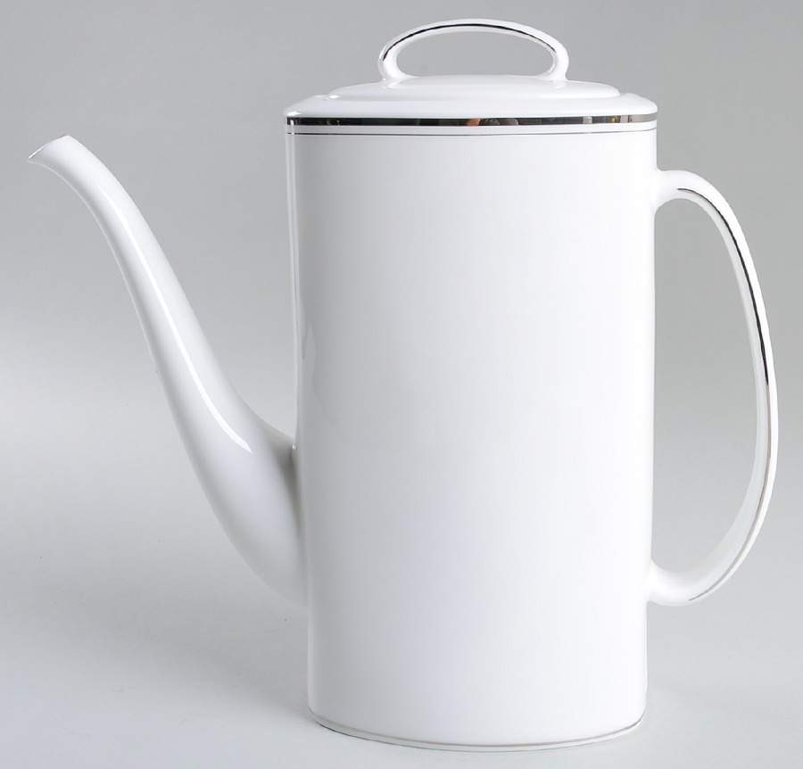 Library Lane Platinum Coffee Pot & Lid by Lenox-1